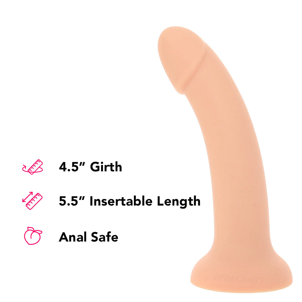 PinkCherry Premium 7 Inch Light Silicone Dildo Dildo Sex Toys > G-Spot Dildos