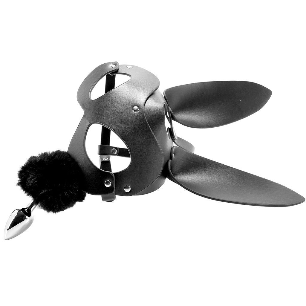 Tailz Bunny Tail Anal Plug & Mask Set Anal Sex Toys > Butt Plugs