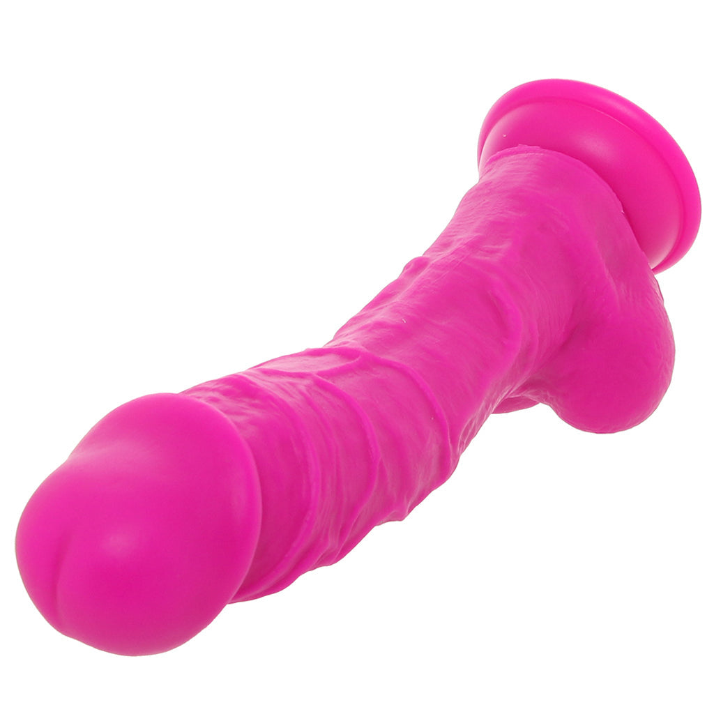 ColourSoft 8 Inch Silicone Dildo in Purple Dildo Sex Toys > Large Dildos
