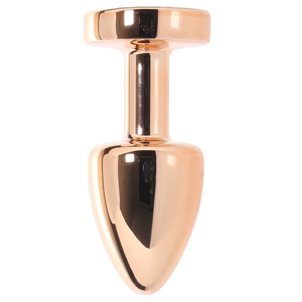 Gemsations 2 Inch Beginners Bling Bling Plug in Rose Gold Anal Sex Toys > Butt Plugs