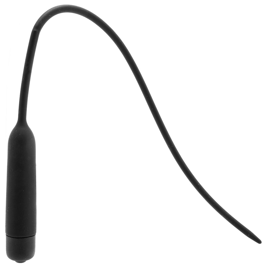 Ouch! Vibrating Extra Long Silicone Urethral Sound Bondage and Fetish > Cock and Ball Devices
