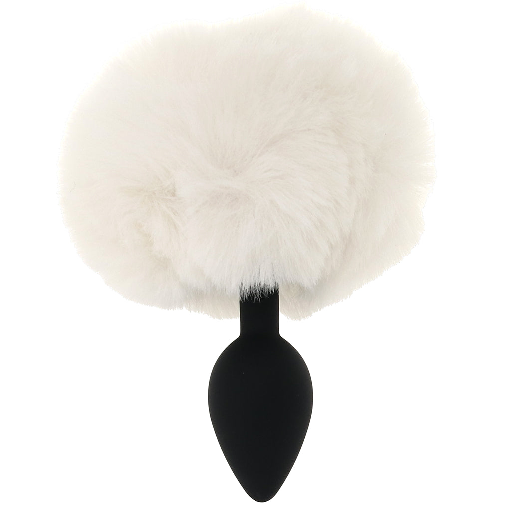 Tailz Fluffy Bunny Tail Silicone Plug in White Anal Sex Toys > Butt Plugs