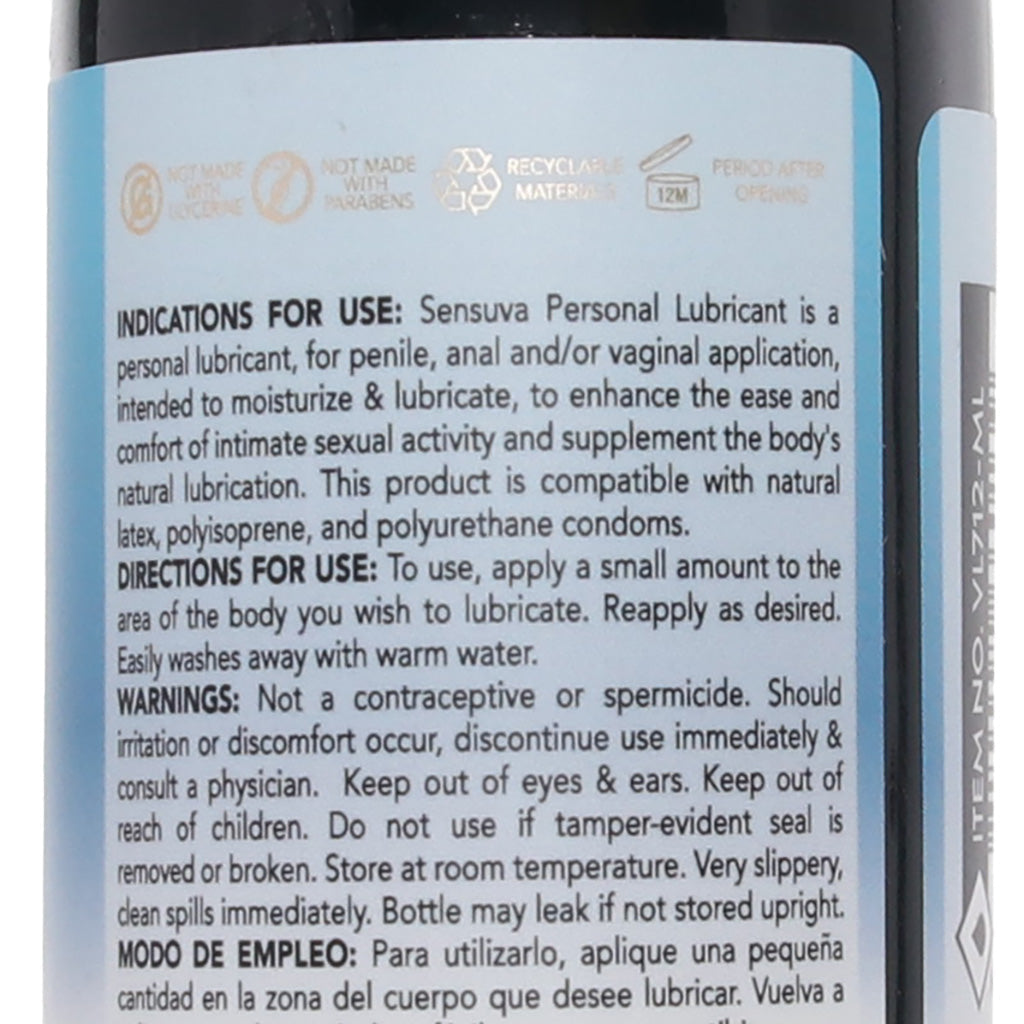 Natural Water Based Lube in 8.12oz/240ml Lubes and Lotions > Water Based Sex Lubes