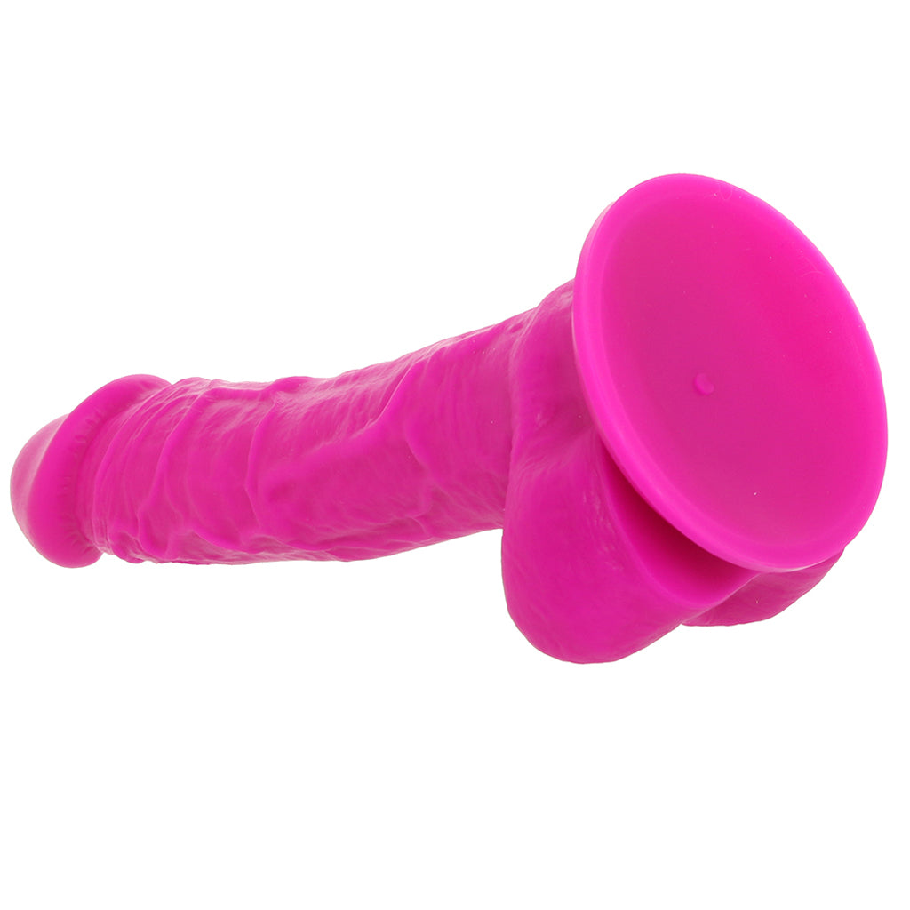 Colours 8 Inch Dual Density Silicone Dildo in Purple Dildo Sex Toys > Realistic Dildos