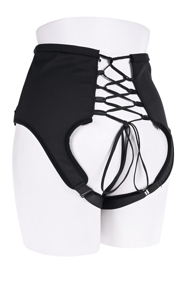 High Waisted Corset Strap-On Dildo Sex Toys > Strap-On and Harnesses