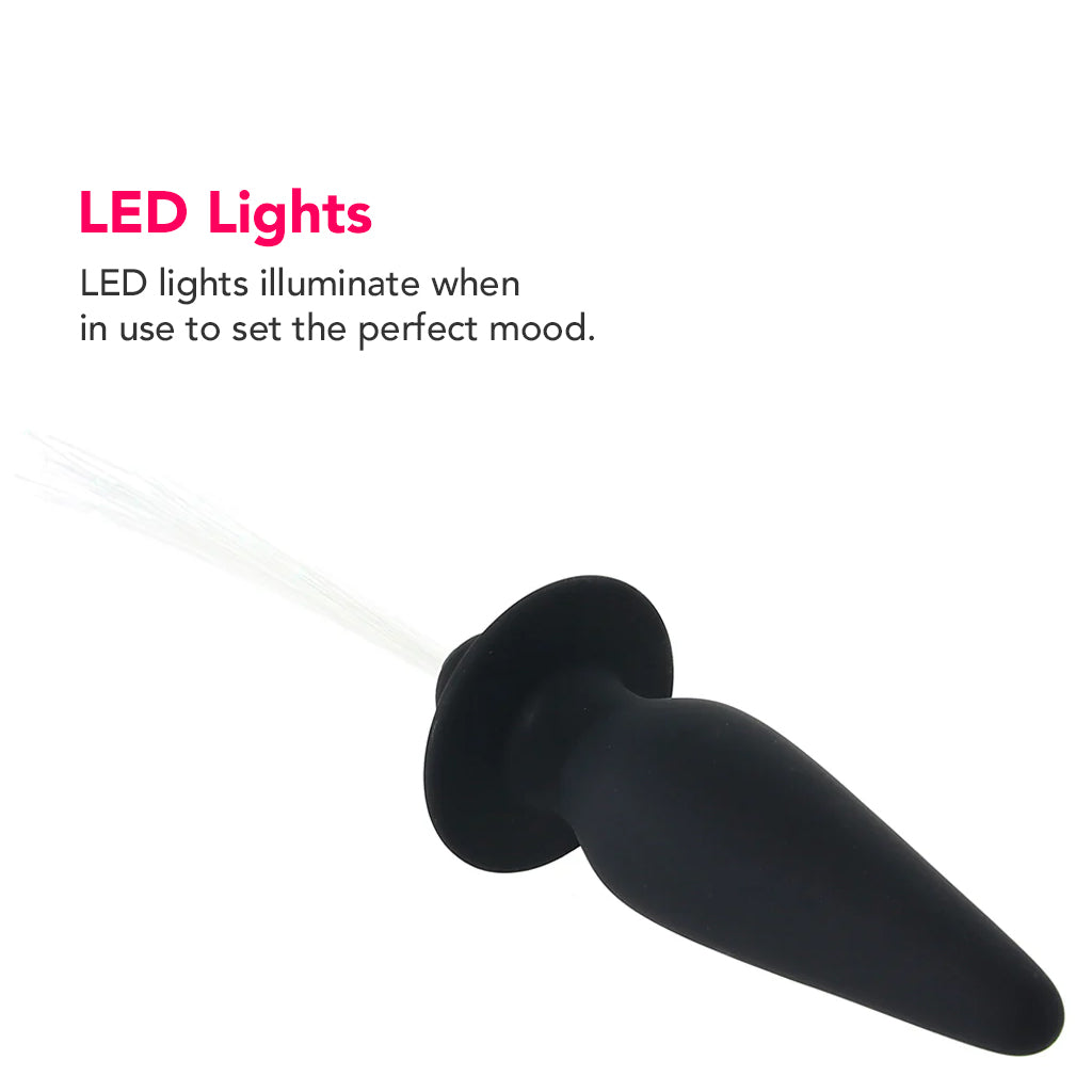 Southern Lights Vibrating Butt Plug in Black Anal Sex Toys > Butt Plugs