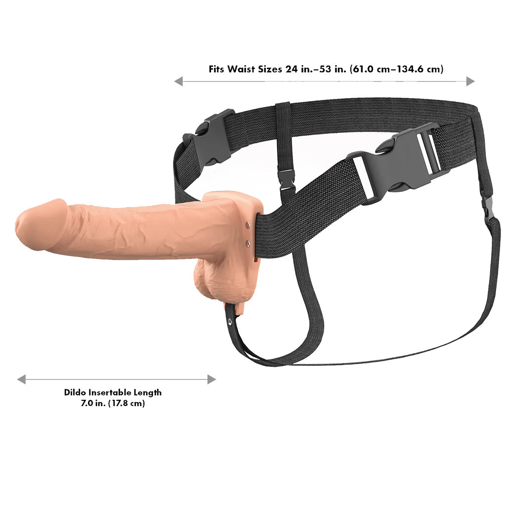 Fantasy X-tensions 7 Inch Hollow Strap-On Vibe in Light Male Enhancement > Extenders and Sleeves
