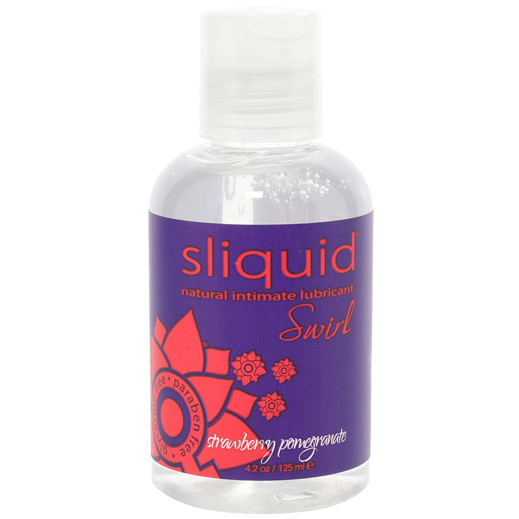 Swirl Flavored Lube 4.2oz/125ml in Strawberry Pomegranate Lubes and Lotions > Flavored Sex Lubes