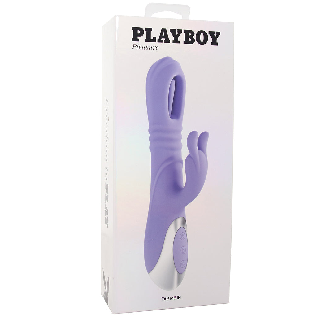Playboy Tap Me In Thrusting Rabbit Vibe Vibrators > Rabbit Vibrators