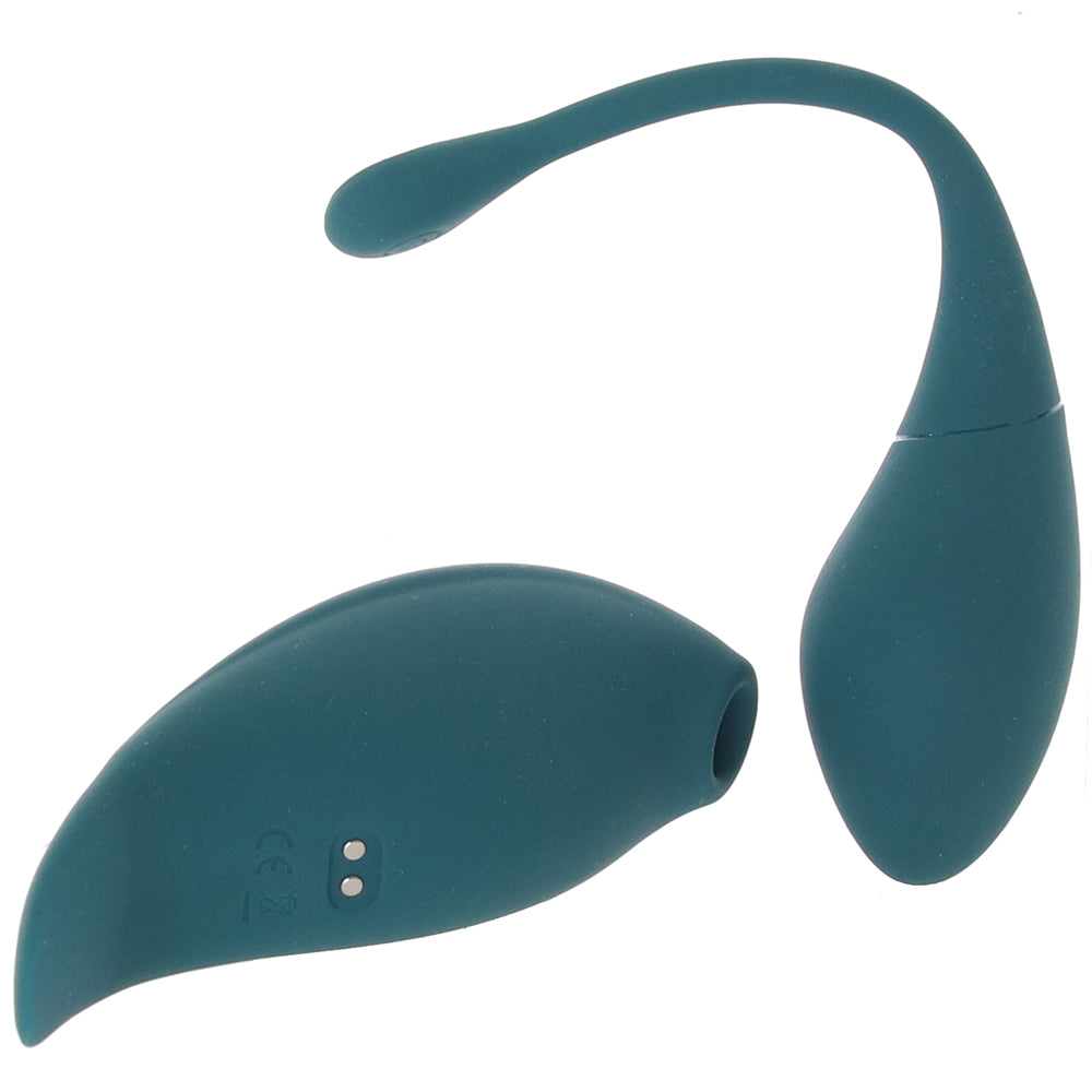 Twitch 2 Suction Stimulator and Egg Vibe Set in Green Vibrators > Clitoral Stimulators