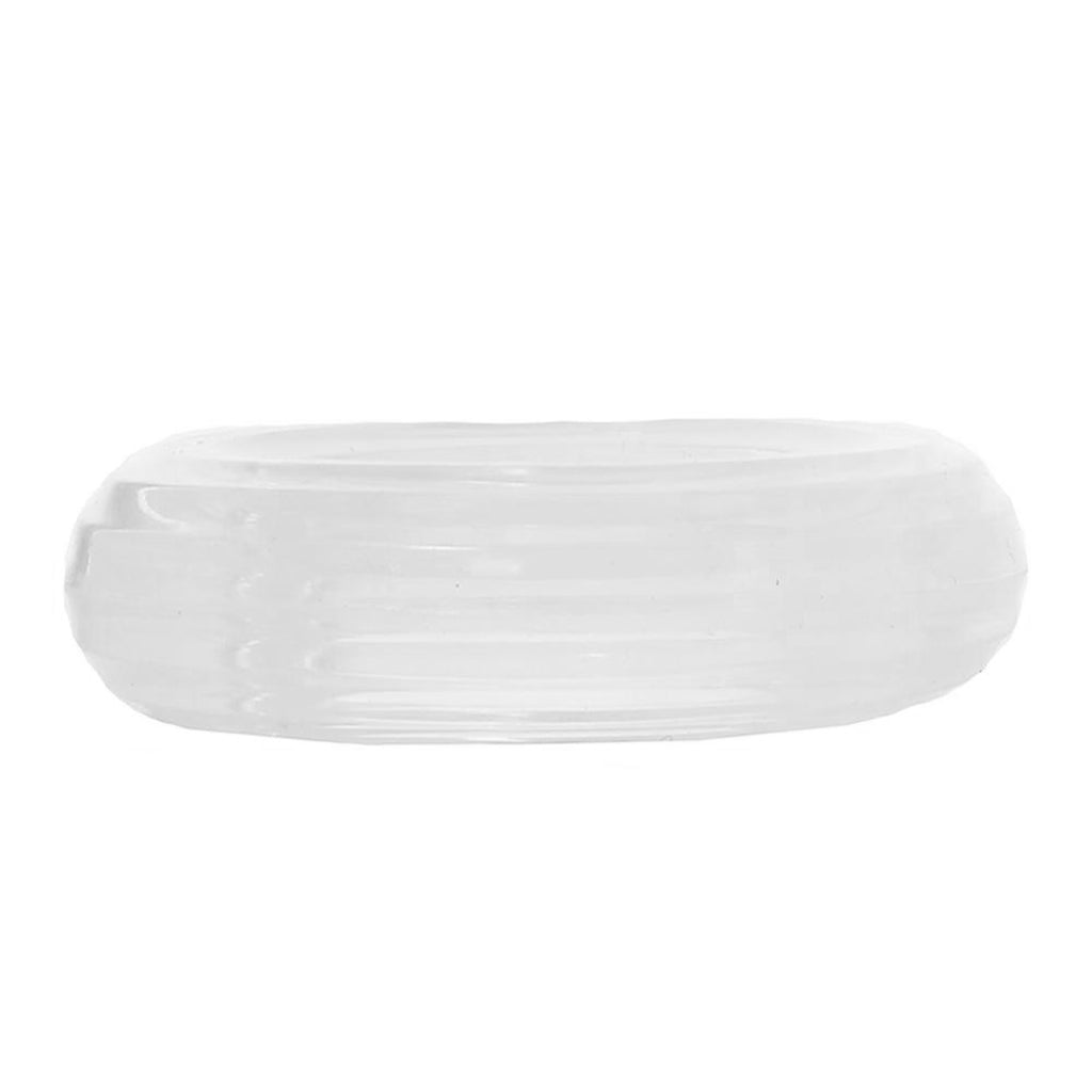 Medium Premium Silicone Cock Ring in Clear Cock Rings