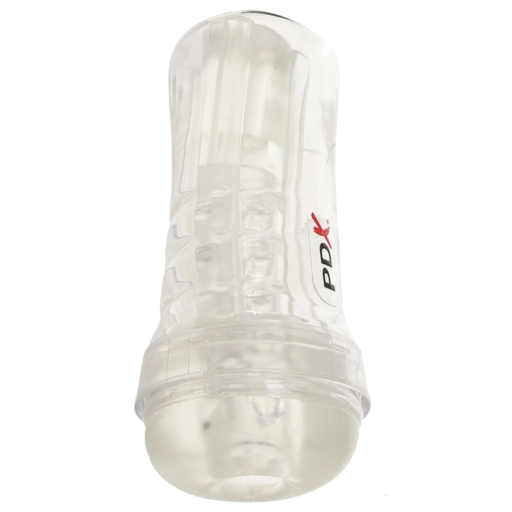 PDX Elite ViewTube Plus See-Thru EZ-Grip Stroker Male Masturbators > Discreet Masturbators