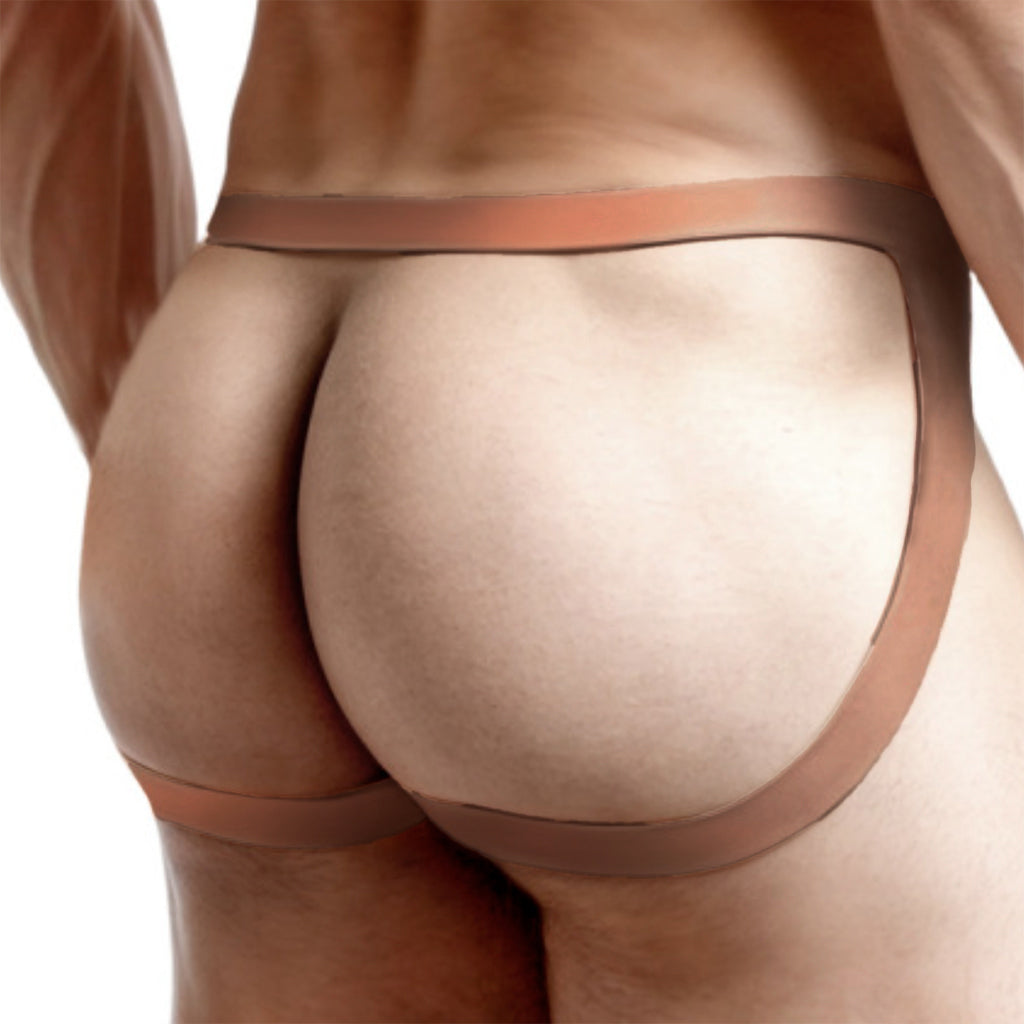 Master Series Pussy Strap Silicone Jockstrap in Dark Sexual Wellness > Gender Expression and Affirmation