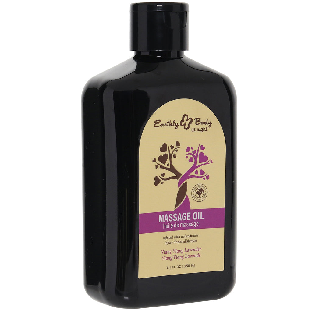 At Night Massage Oil 8.4oz/250ml in Ylang-Ylang Lavender Lubes and Lotions > Erotic Massage Oils
