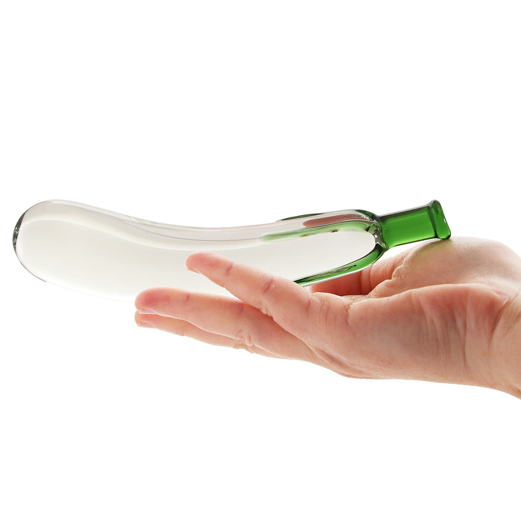 gläs Eggplant Ecstacy Glass Dildo Dildo Sex Toys > G-Spot Dildos