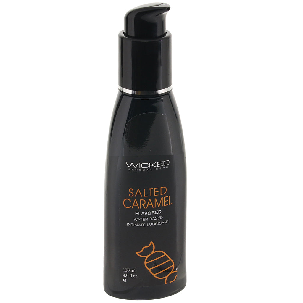 Aqua Flavored Lube 4oz/120ml in Salted Caramel Lubes and Lotions > Flavored Sex Lubes