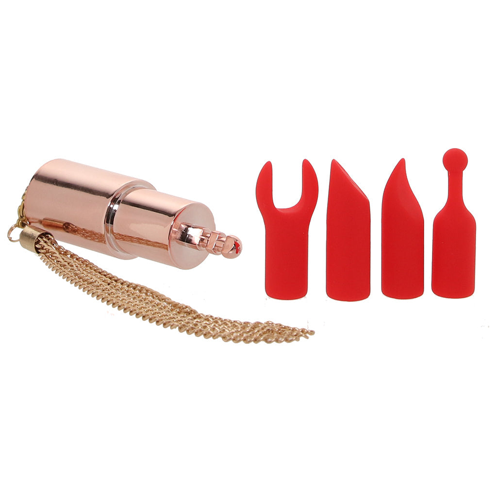 Loveline Diamond Lipstick Vibe with Attachments Vibrators > Clitoral Stimulators