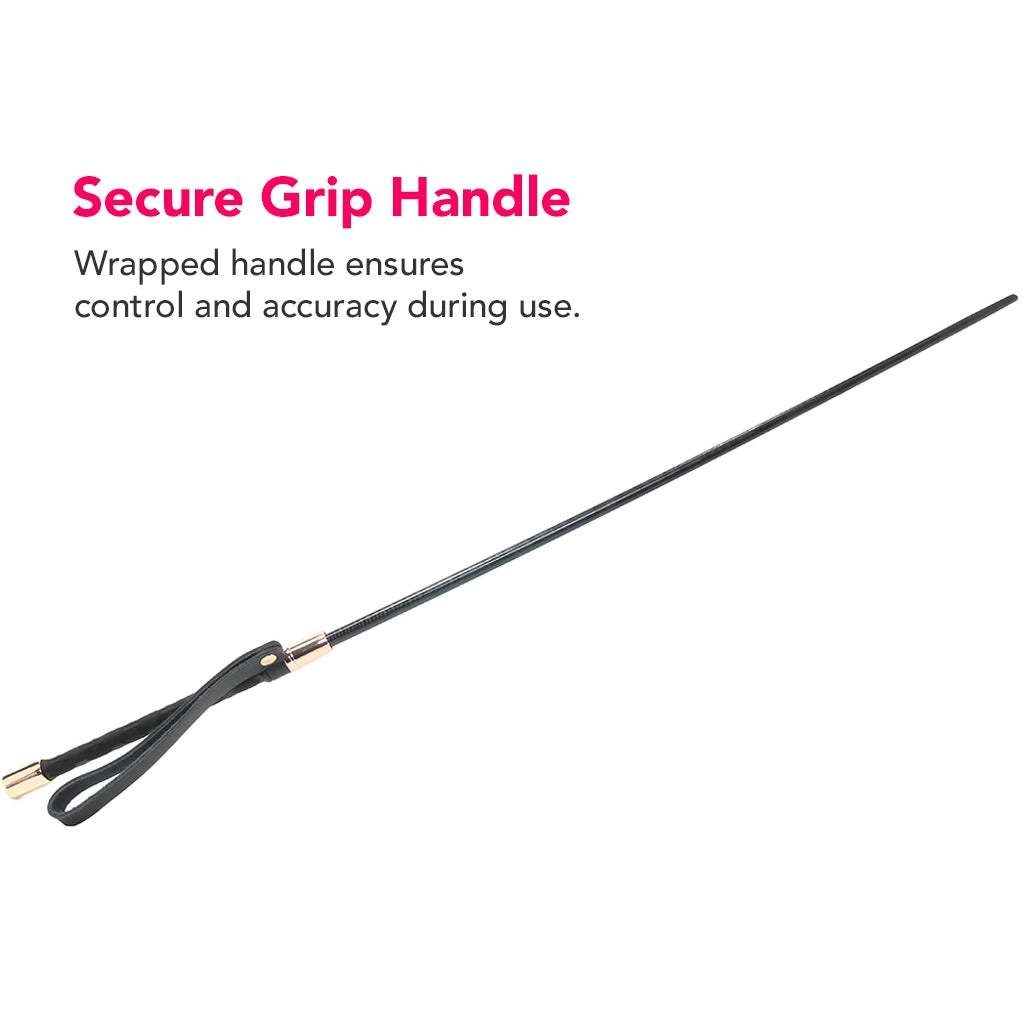 Master Series Sinful Impact Cane in Black Bondage and Fetish > Whips and Crops