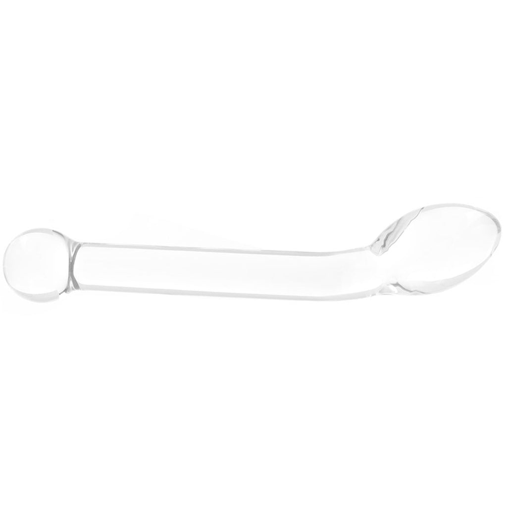 gläs 8 Inch Slimline G-Spot Glass Dildo Dildo Sex Toys > G-Spot Dildos