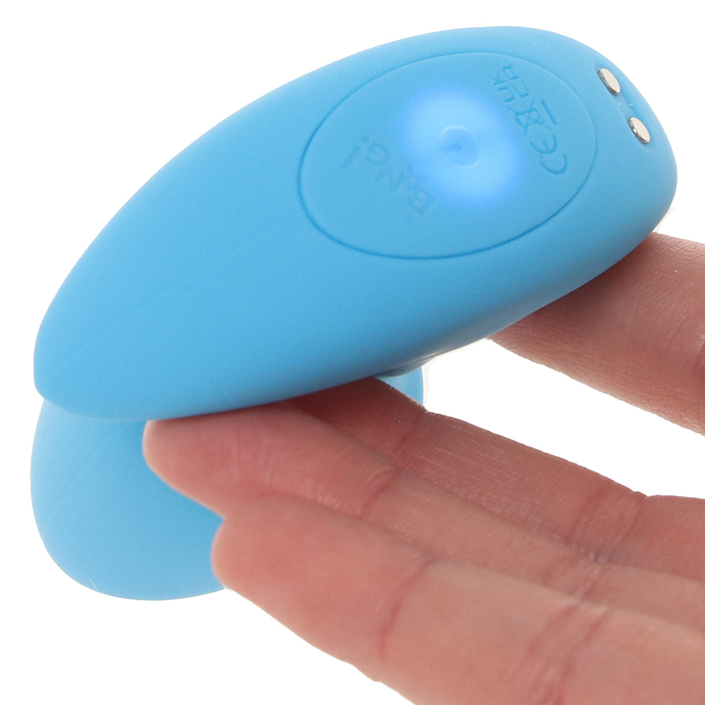 Bang! Thrusting & Vibrating Silicone Butt Plug in Blue Anal Sex Toys > Butt Plugs