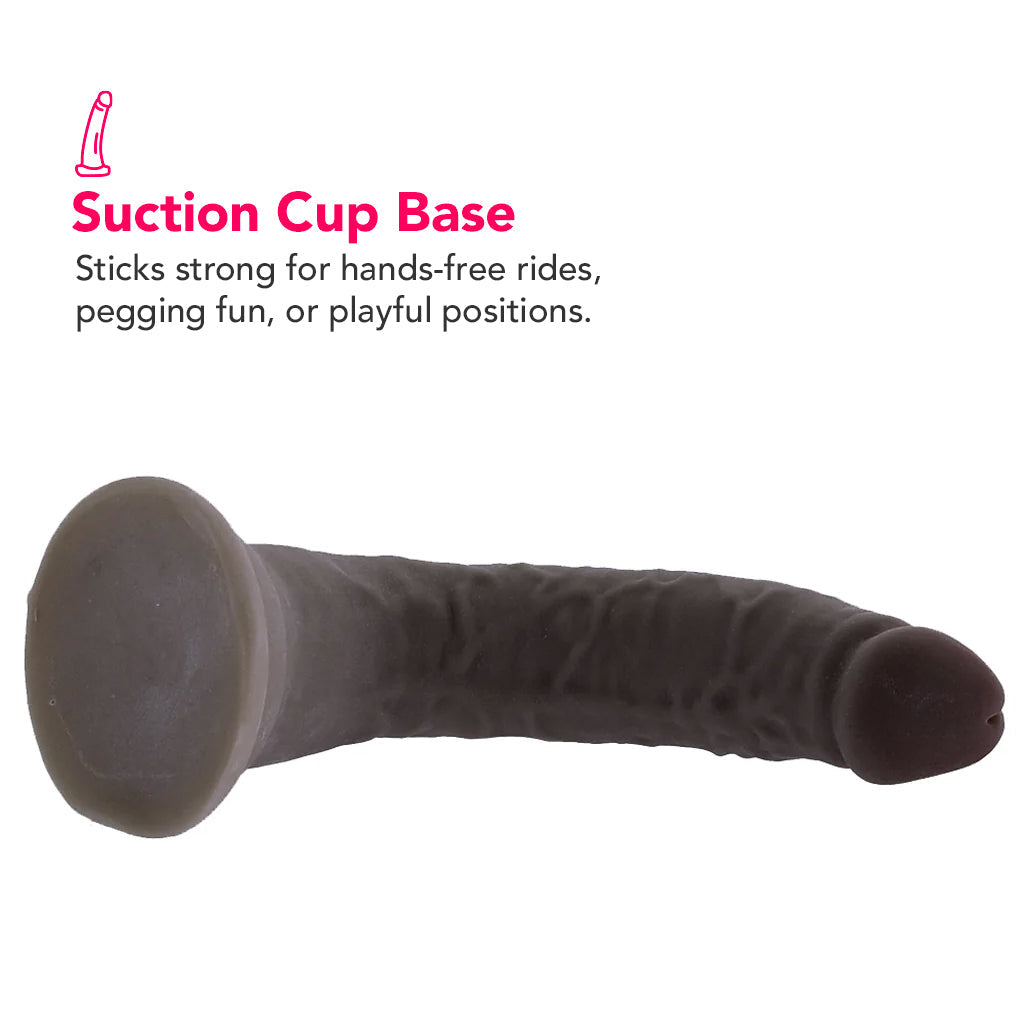 Dr. Skin Plus 9 Inch Posable Dildo in Black Dildo Sex Toys > Realistic Dildos