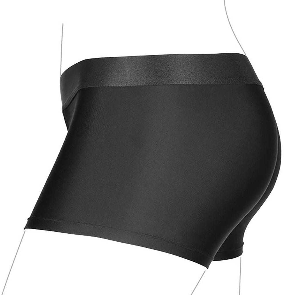 Ouch! Black Vibrating Strap-on Boxer /L Dildo Sex Toys > Strap-On and Harnesses