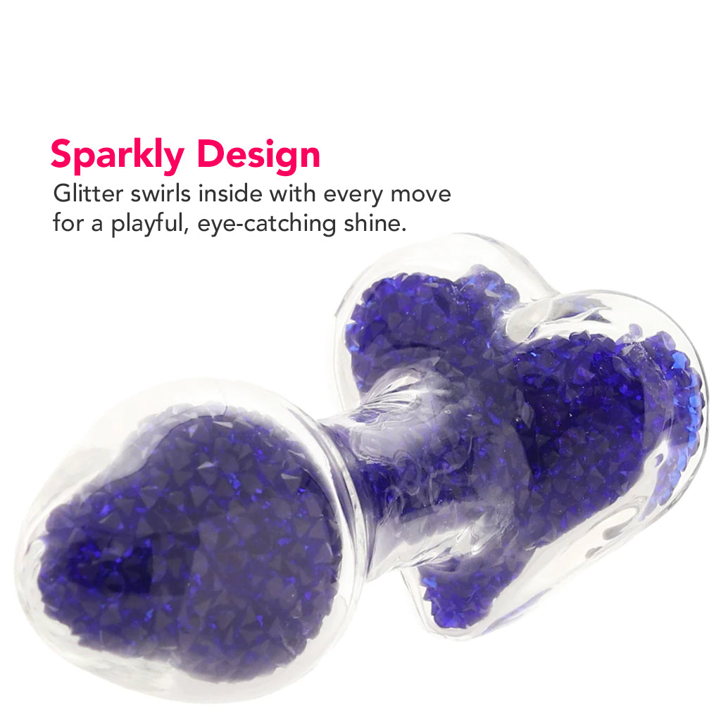 Oh My Gem Lustre Glass Butt Plug in Blue Anal Sex Toys > Butt Plugs