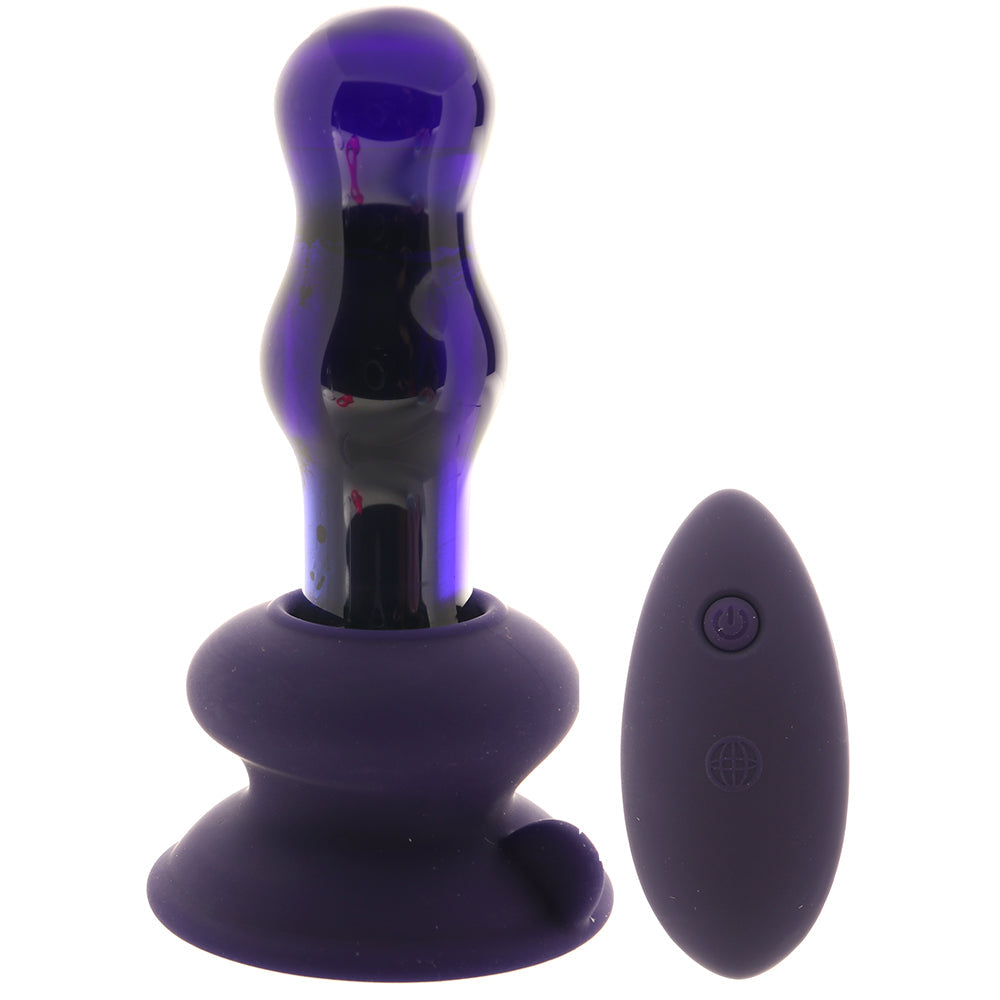 Icicles No.83 Vibrating Glass Plug in Purple Anal Sex Toys > Anal Vibrators