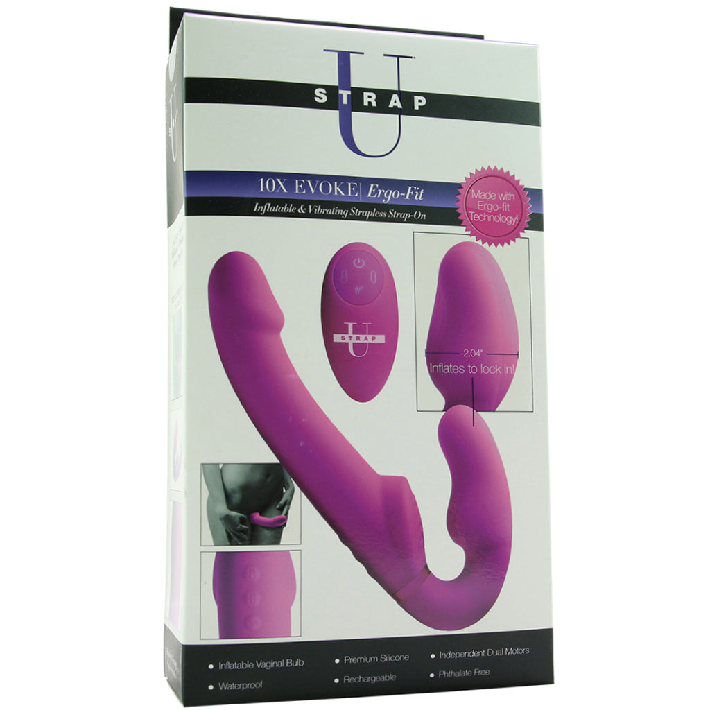 Evoke Vibrating Inflatable Strapless Strap-On Vibrators > Strap-On & Wearable