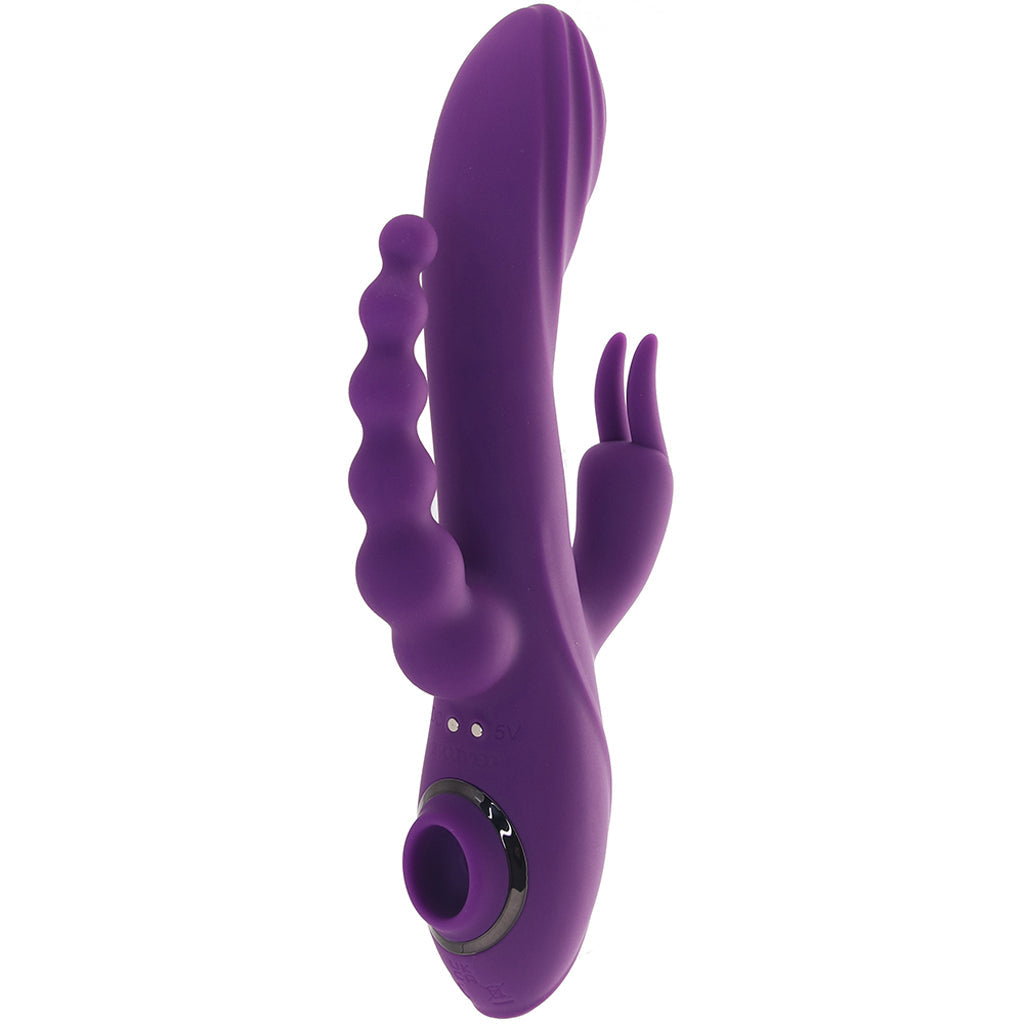 Fourgasm Triple Stimulator Sucking Rabbit Vibe Vibrators > Rabbit Vibrators