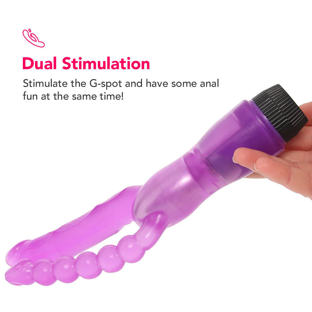 PinkCherry Dual Penetrator Vibe Vibrators > Double Penetration