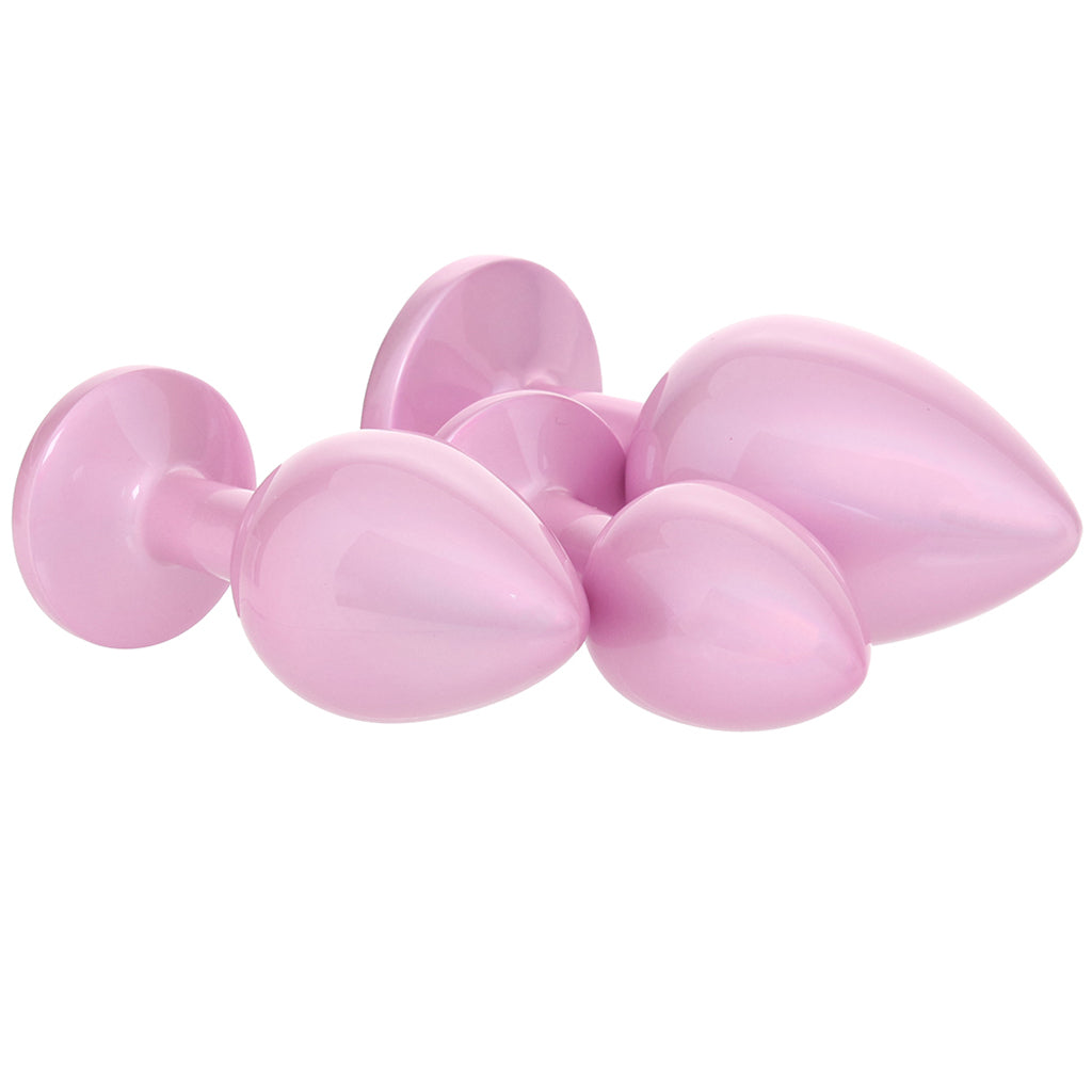 Rear Assets 3 Piece Metal Plug Set Anal Sex Toys > Butt Plugs