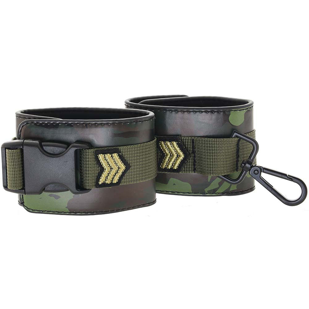 Ouch! Army Themed Wrist Cuffs Bondage and Fetish > Wrist and Ankle Cuffs