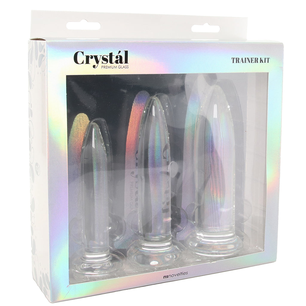 Crystál 3 Piece Glass Dilator Training Kit Dildo Sex Toys > Non-Phallic Dildos