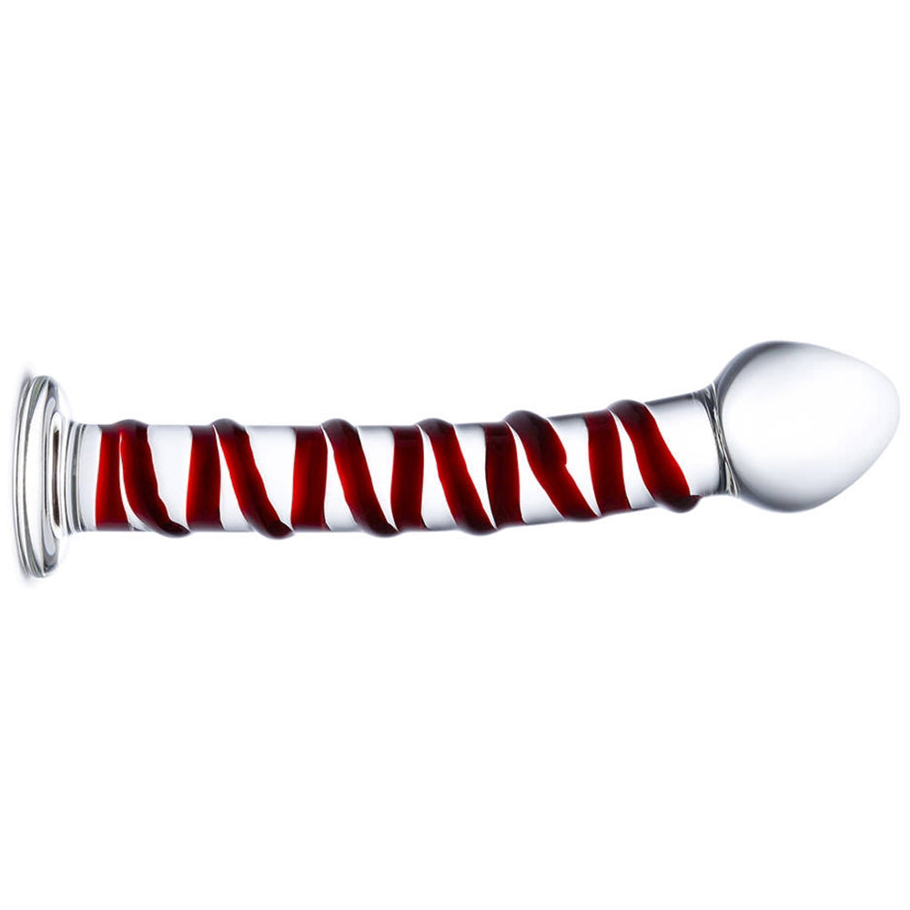 gläs 8 Inch Mr. Swirly Dildo Dildo Sex Toys > G-Spot Dildos