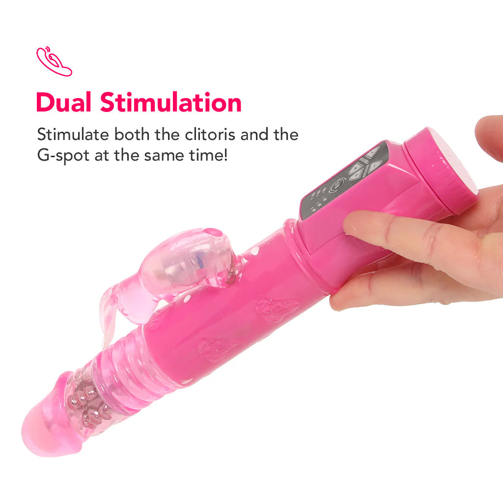 PinkCherry Thrusting Bunny Vibe Vibrators > Rabbit Vibrators