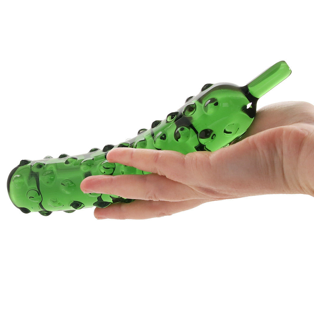 gläs Caressing Cucumber Glass Dildo Dildo Sex Toys > G-Spot Dildos