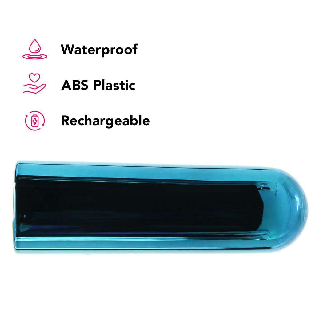 Glam Rechargeable Bullet Vibrator in Blue Vibrators > Bullet and Egg Vibrators