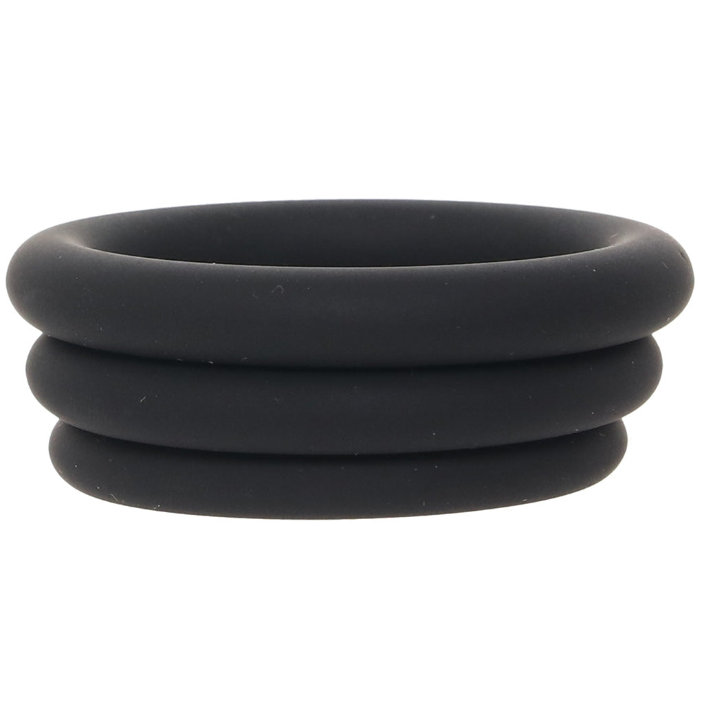 LEVELZ 3 Piece Classic Cock Ring Set in L-XXL Cock Rings