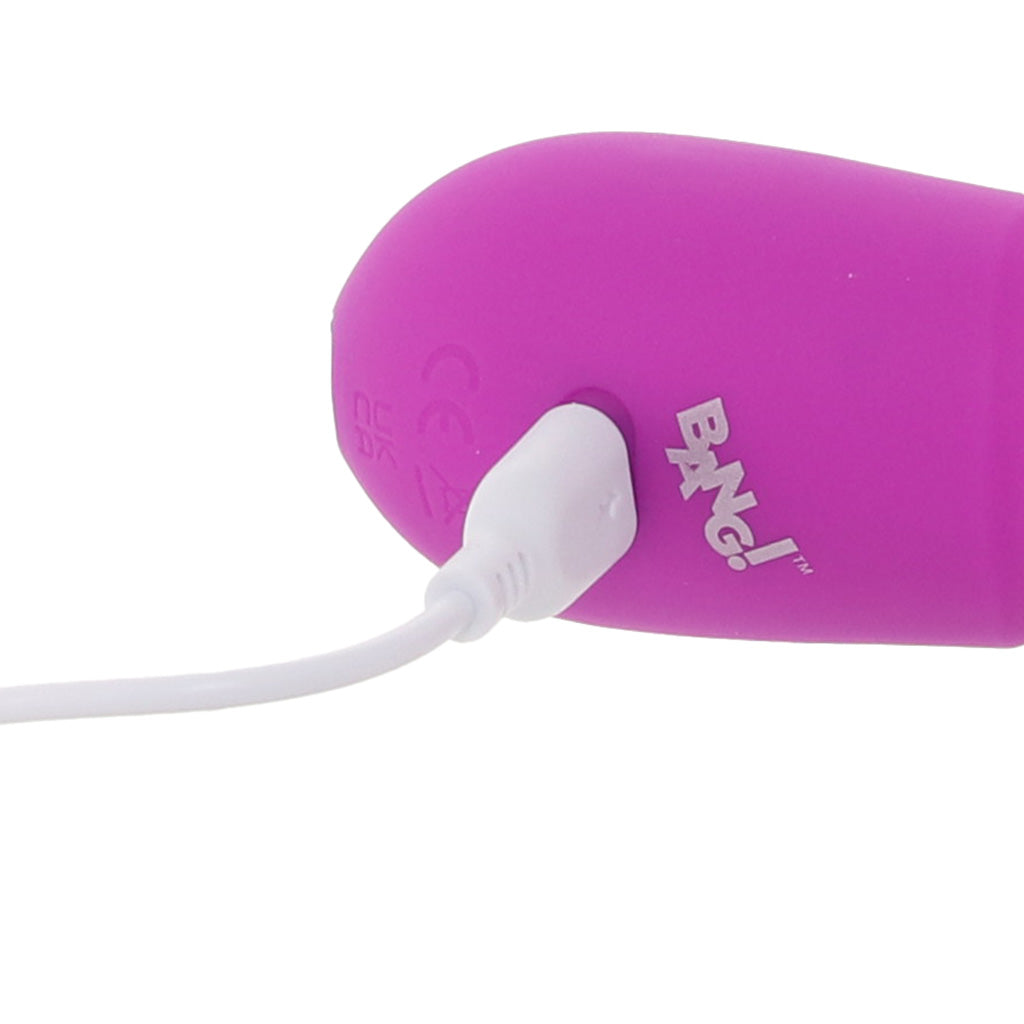 Bang! Thrusting Silicone Vibe in Purple Vibrators > G-Spot Vibrators