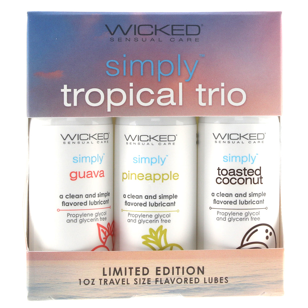 Simply Tropical Trio Flavoured Lube Set Lubes and Lotions > Flavored Sex Lubes