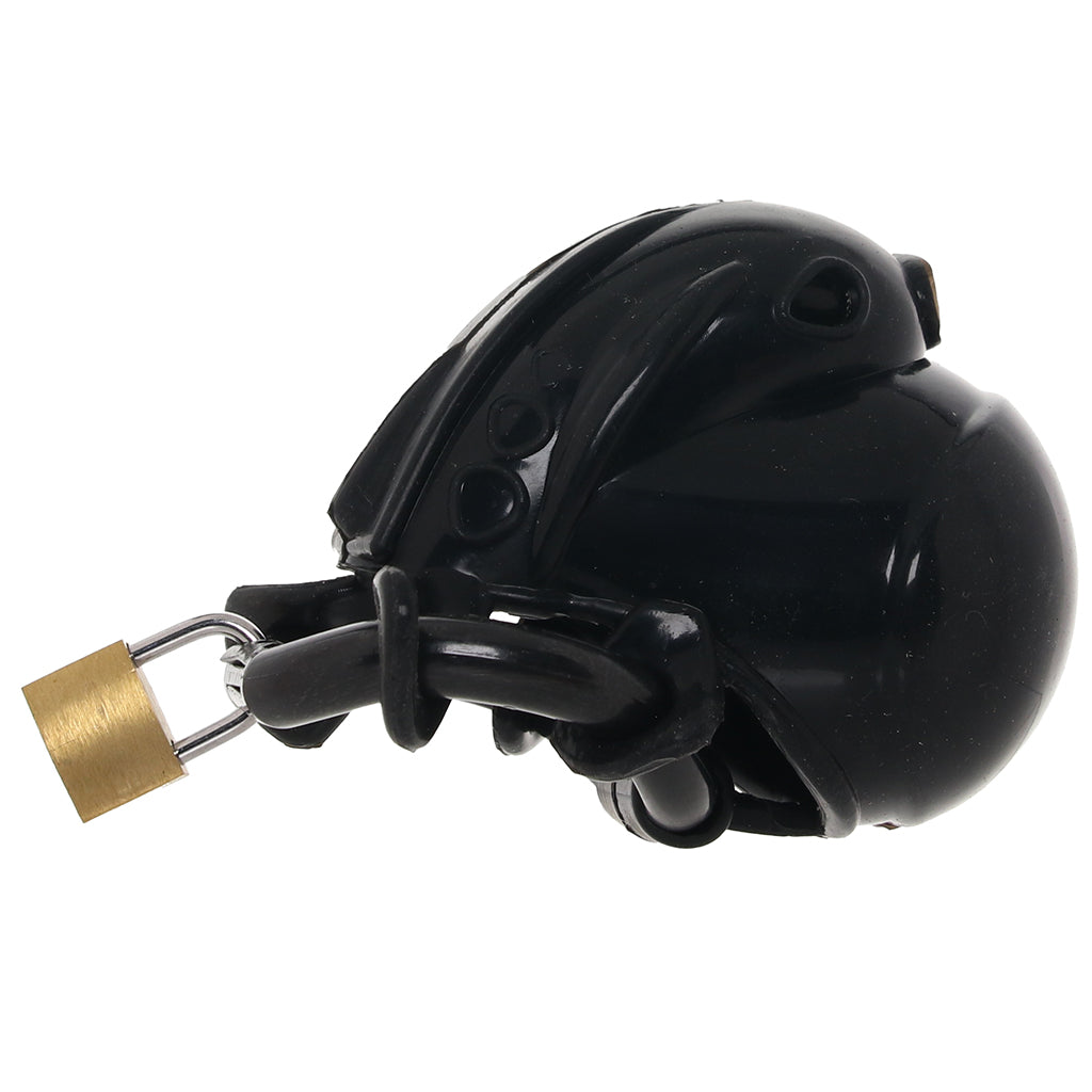 Blueline Full Restraint Silicone Chastity Device in Black Bondage and Fetish > Cock and Ball Devices