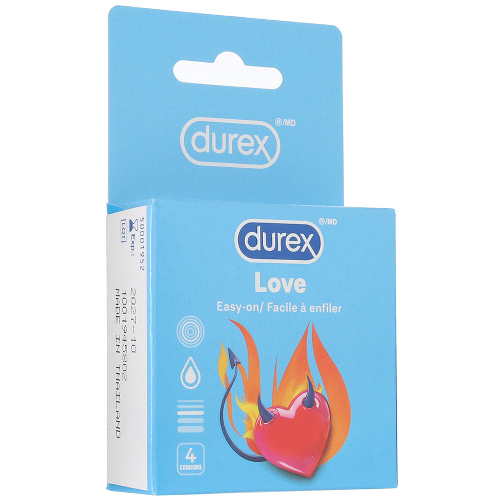 Love Lubricated Condoms in 4 Pack Condoms