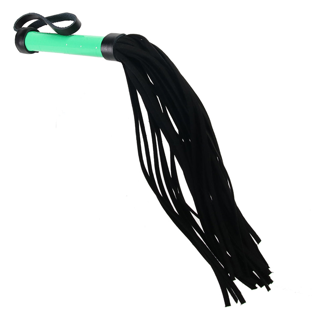 Electra Play Things Flogger in Neon Green Bondage and Fetish > Whips and Crops