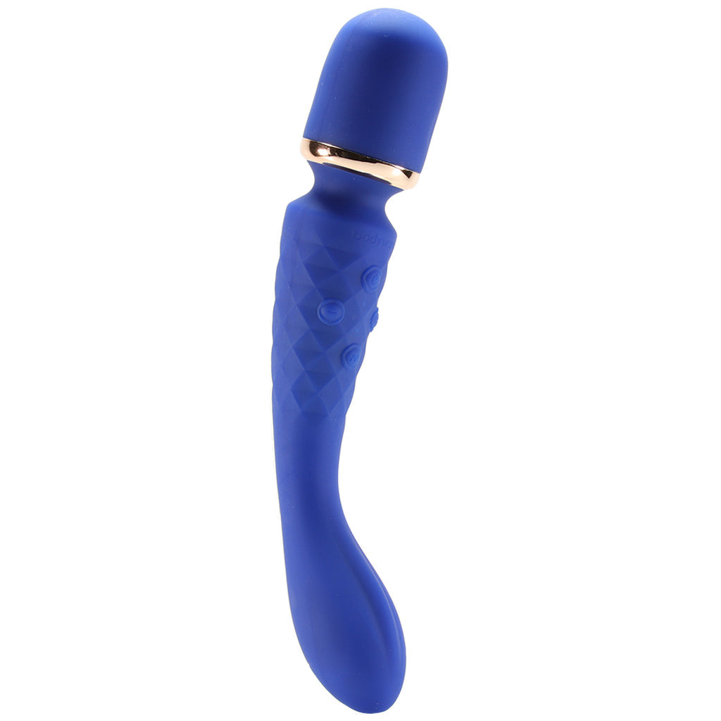 BodyWand Luxe 2-Way Wand in Blue Vibrators > Wands