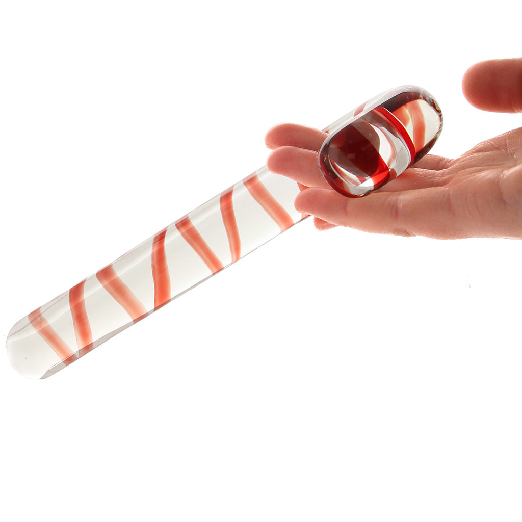 gläs Candy Cane Dream Glass Dildo Dildo Sex Toys > G-Spot Dildos