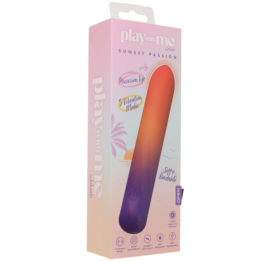 Play with Me Sunset Passion Flexible Bullet Vibe Vibrators > Bullet and Egg Vibrators