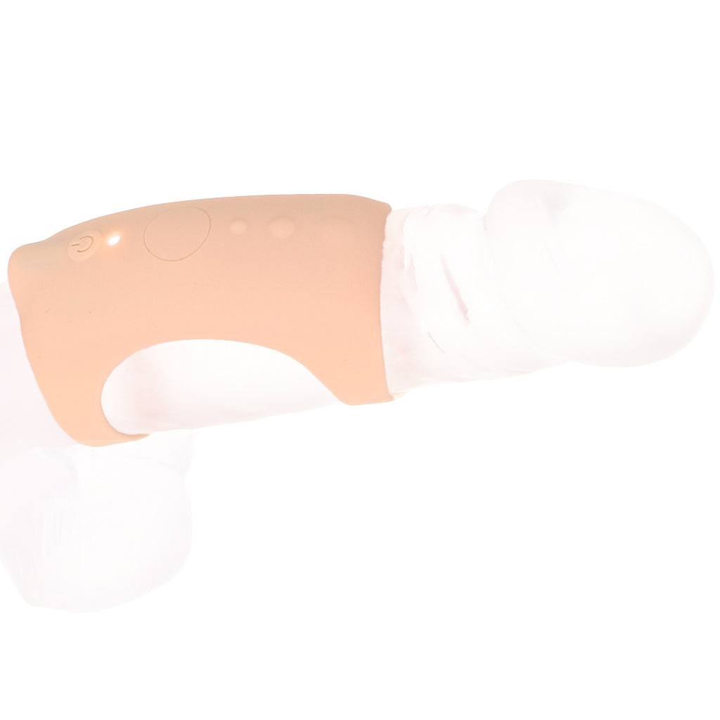Jock Vibrating Silicone Penis Sleeve in Light Male Enhancement > Extenders and Sleeves