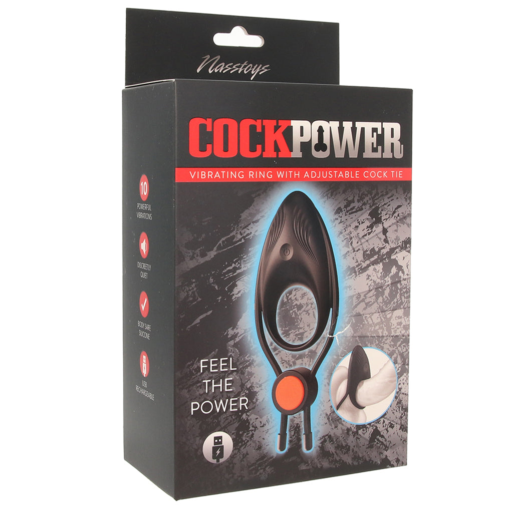 CockPower Vibrating Ring with Adjustable Cock Tie Cock Rings