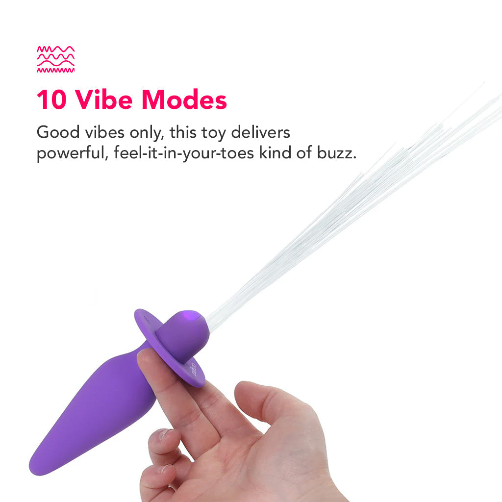 Southern Lights Vibrating Butt Plug in Purple Anal Sex Toys > Butt Plugs